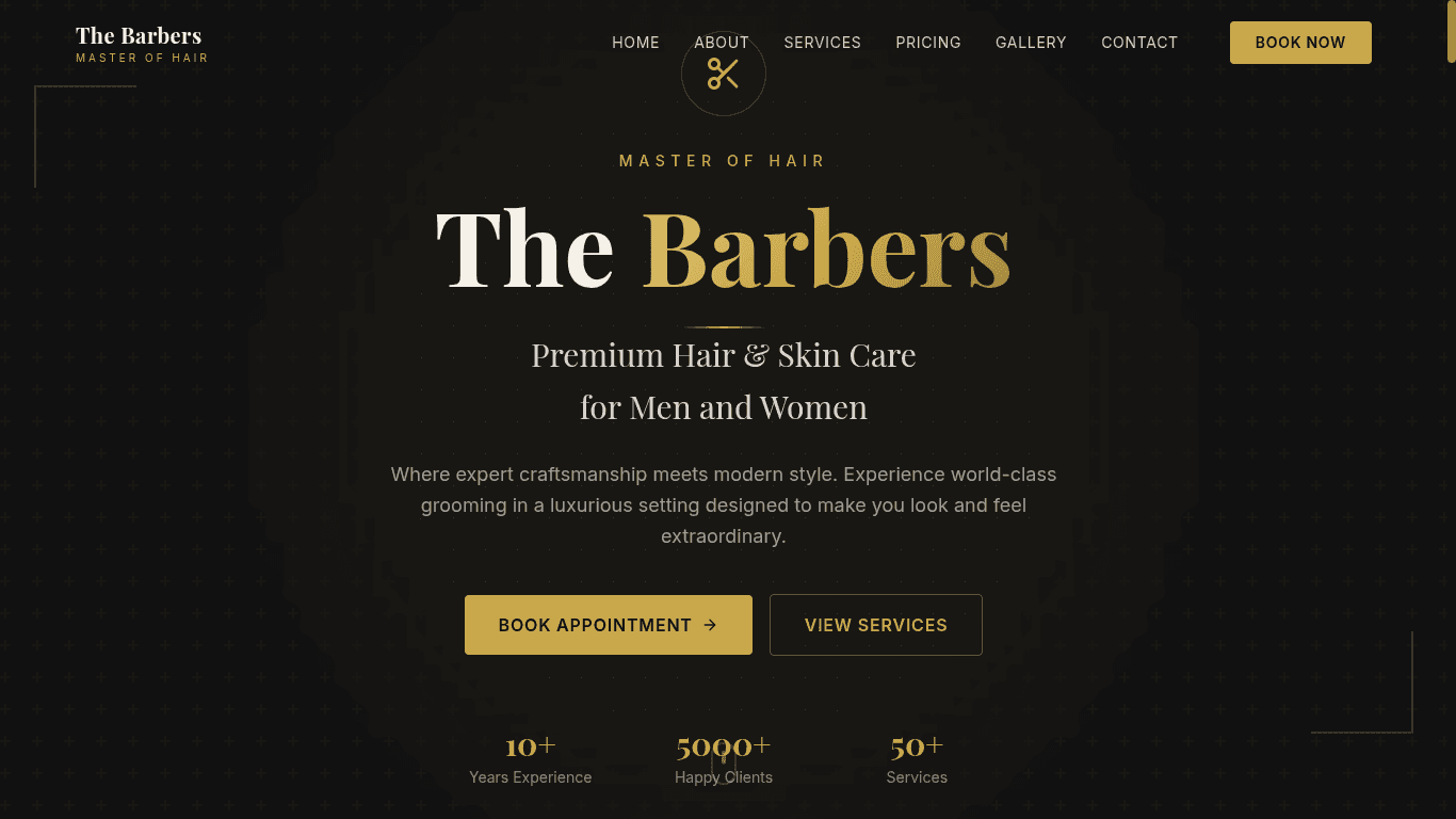 Barber's Salon — Booking & Management Platform
