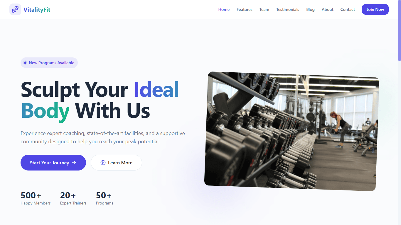 Fitness Web App