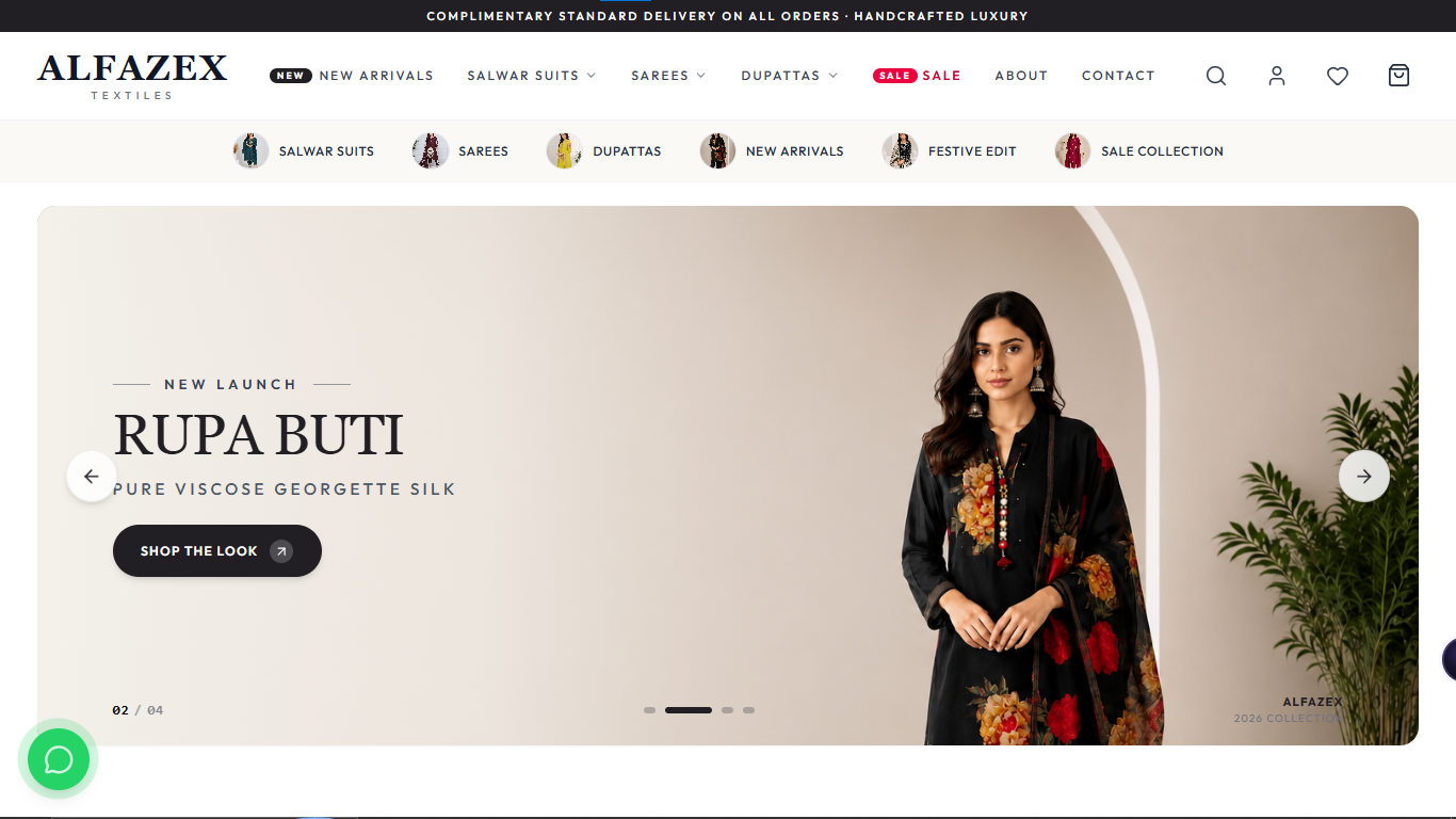 Alfazex Luxury Ethnic Wear Store - E-Commerce Website by Ajay Upadhyay Lucknow